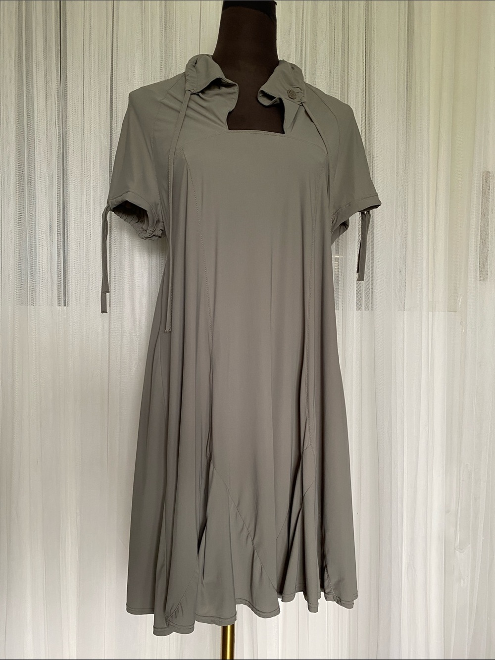 MC Planet Summer Lagenlook Knee Length Swing Dress Size 10